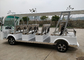 White 11seats Left Hand Drive Electric Tourist Bus Sightseeing Buggy With Foldable Rain Shade For Resort